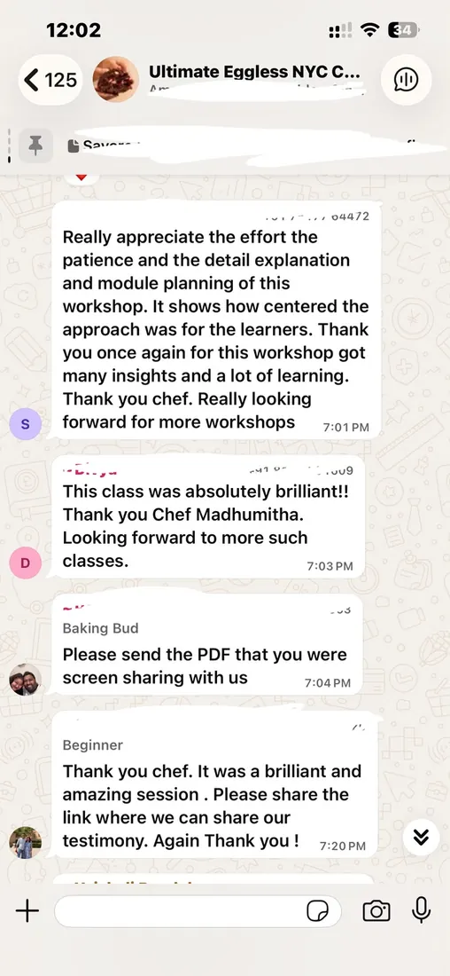 Message from a masterclass student