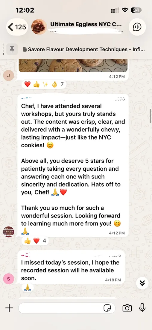Message from a masterclass student